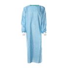 Os anti vestidos azuis estáticos do isolamento, vestidos cirúrgicos estéreis fizeram malha/punhos do algodão fornecedor