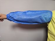 O braço médico reforçado revestido PE de SMS Sleeves a cor azul respirável anti - líquido fornecedor