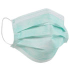 PP do verde da dobra da máscara protetora máscara protetora descartável de respiração fácil descartável macia de 3 fornecedor
