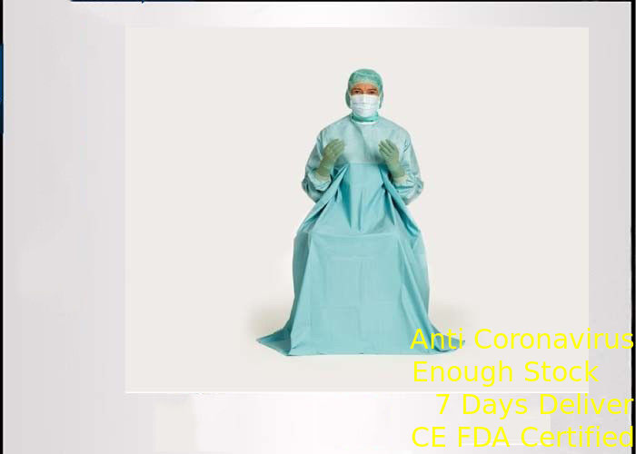 Da tela confortável descartável do vestido cirúrgico da urologia punho material da malha anti - tração fornecedor
