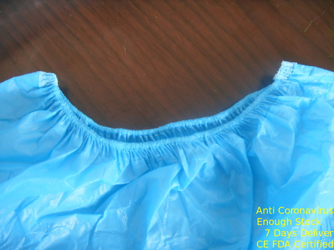 A sapata plástica do PE resistente cobre o material descartável do poliéster impermeável fornecedor