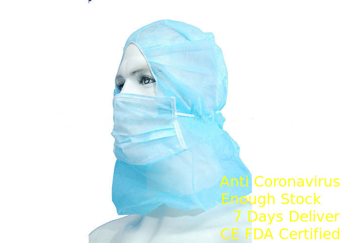 Tampão do látex e máscara descartáveis livres, barra ajustável do nariz das tampas descartáveis da cabeça fornecedor
