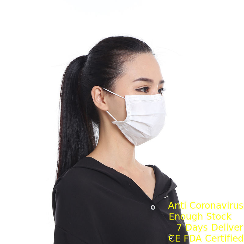 Máscara protetora descartável personalizada de 3 dobras, máscara protetora descartável não tecida fornecedor