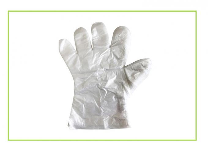 Luvas descartáveis resistentes impermeáveis do plástico de polietileno para o produto comestível